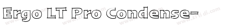 Ergo LT Pro Condense字体转换 Ergo LT Pro Condense字体转换